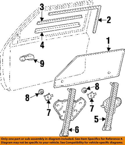 Jeep oem 55175360ac front door-belt weather strip