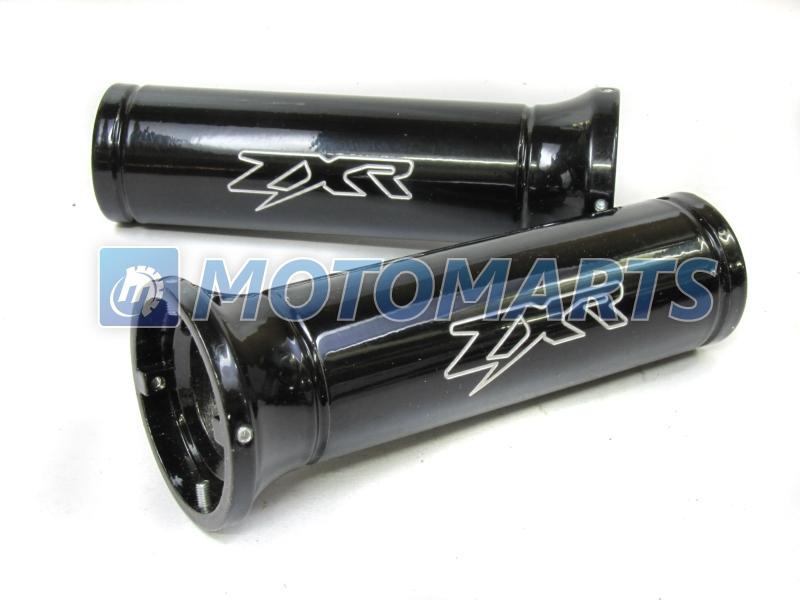 7/8" 22mm black handlebar hand grips for kawasaki 250 400 750 r rr 1100 zxr