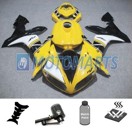 Bundle inj fairing with brake fluid reservoir for yamaha yzf 1000 r1 04 05 06 ad