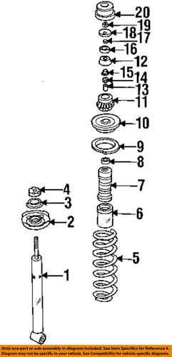 Volkswagen oem n10328602 rear suspension-spacer sleeve nut