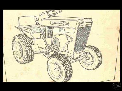 Jacobsen chief super chief tractor manual set for 800 1000 1200 & mower models