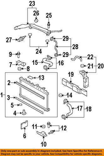 Subaru oem 45162ag021 engine coolant recovery tank hose/coolant recovery