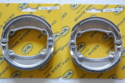 Front&rear brake shoes for yamaha dt 50 80 100, 78-85 dt50 dt50m, dt80 dt100