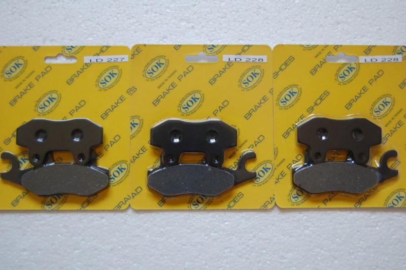 Front&rear brake pads for yamaha xtz 750, 89-98 xtz750 super tenere 90 91 92 93