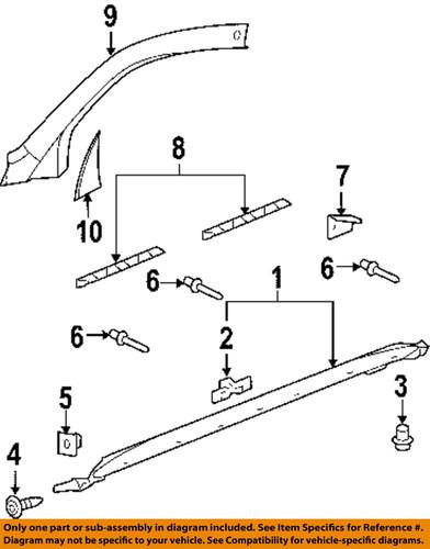 Chevrolet gm oem 5491208 exterior-rocker molding