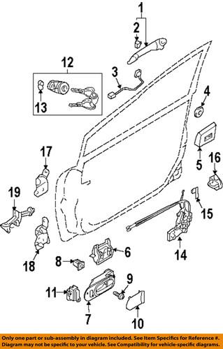 Mazda oem eg2159310p door lock actuator motor/door lock motor