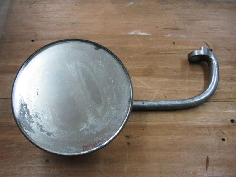 Small antique car side mirror, make unknown