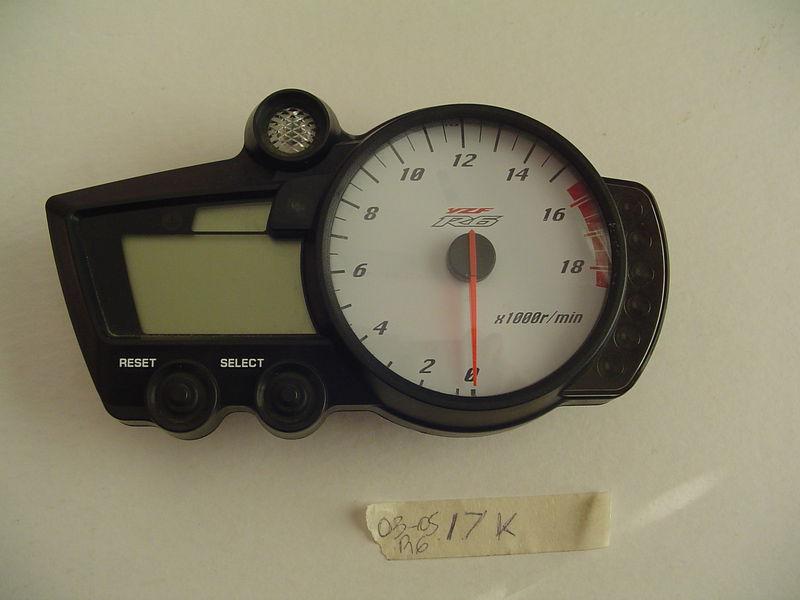 Used 2003-2005 yamaha r6 2006-2009 yzf-r6s speedo gauge cluster 