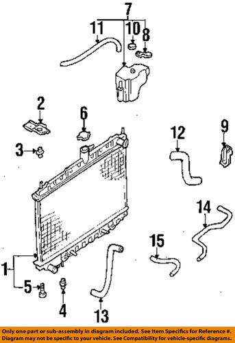 Nissan oem 216310z800 radiator-hose