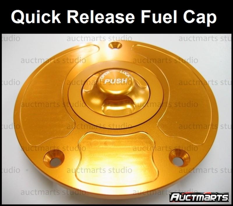 Cnc keyless fuel cap gas quick release for suzuki gsxr 600 gsxr 750 04-08 gld d