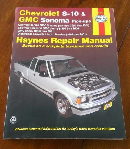 Haynes manuel  24071 chevrolet s-10 & gmc sonoma pick-ups. 1994-2004