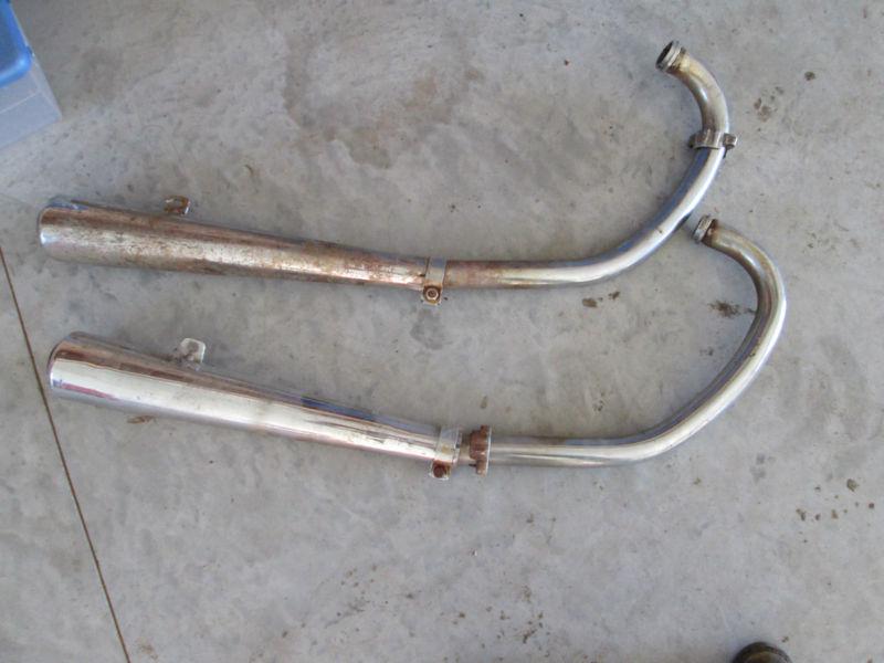 1972 honda cb450 cb 450 exhaust pipes pipe mufflers muffler