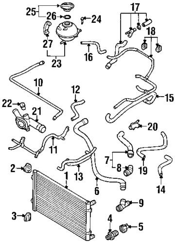 Volkswagen 059919501a genuine oem factory original coolant temp sensor