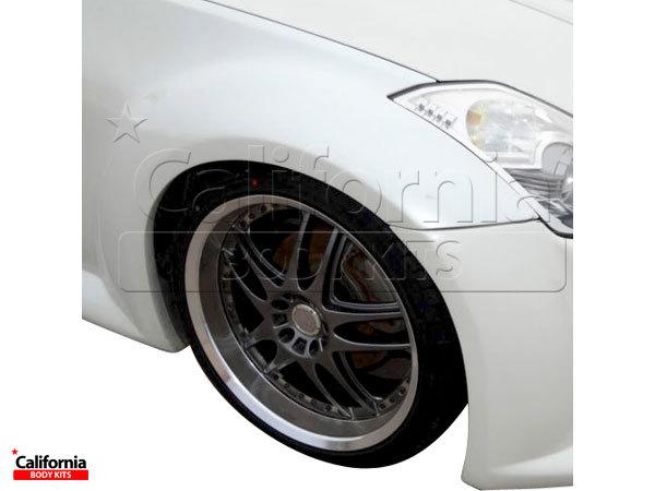 Cbk frp b2 wide body fender flares (front) nissan 350z z33 03-08 usa based