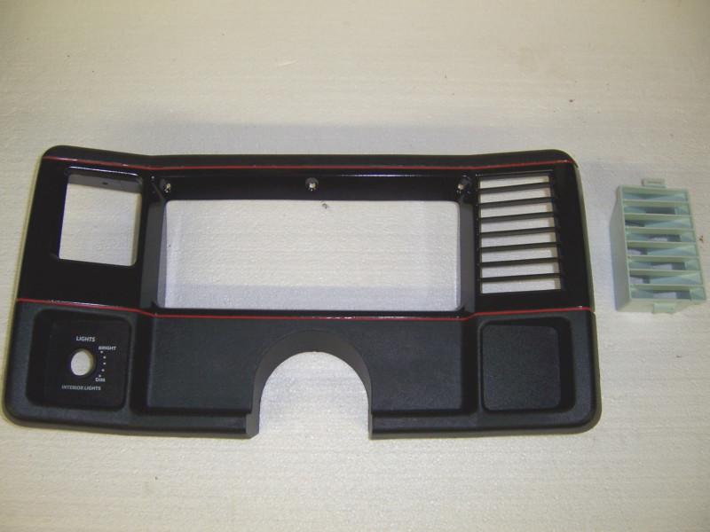 Gauge pod instrument dash bezel 1986-1988 el camino monte carlo gmr black/red