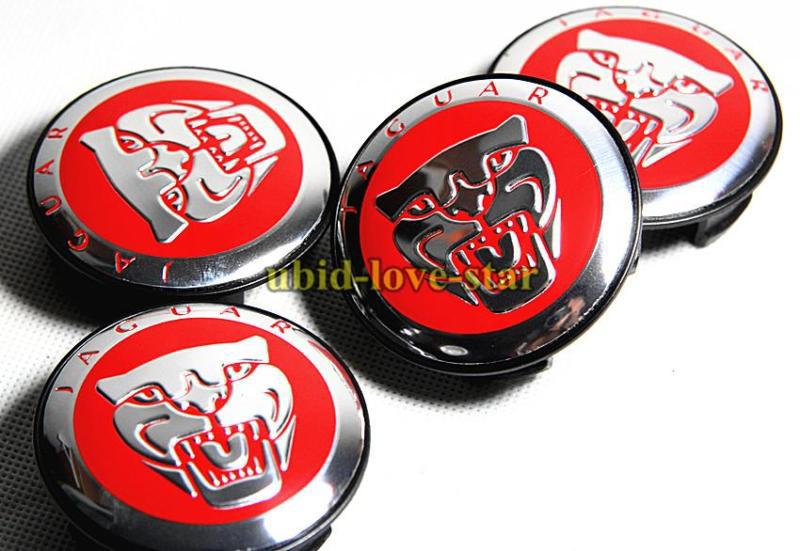 Bingo red jaguar emblem wheel center covers caps s type x type xk xf xj8 xk8