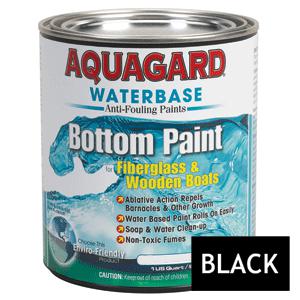 Brand new - aquagard waterbased anti-fouling bottom paint - 1qt - black - 10001