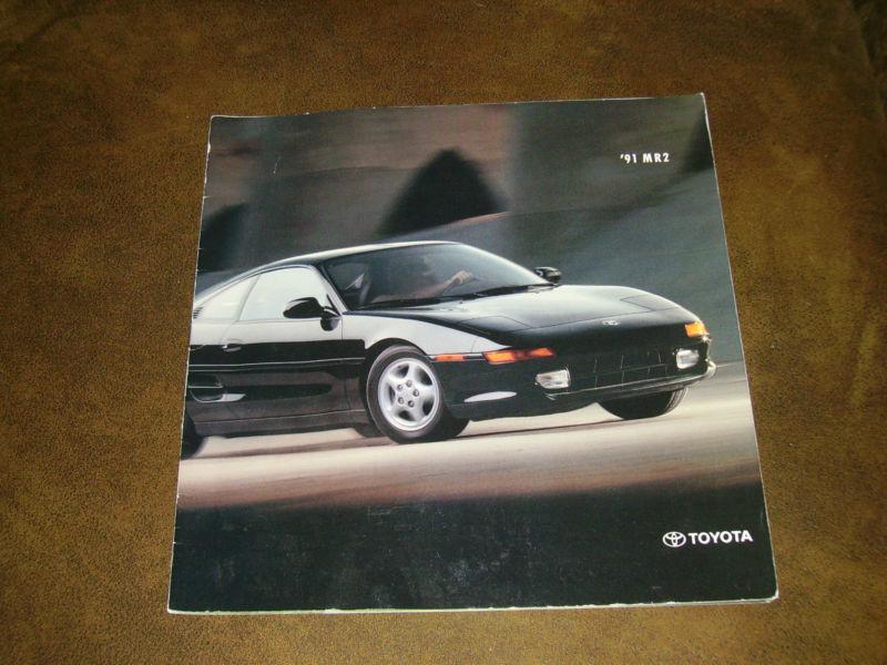 1991 toyota mr2 original sales brochure