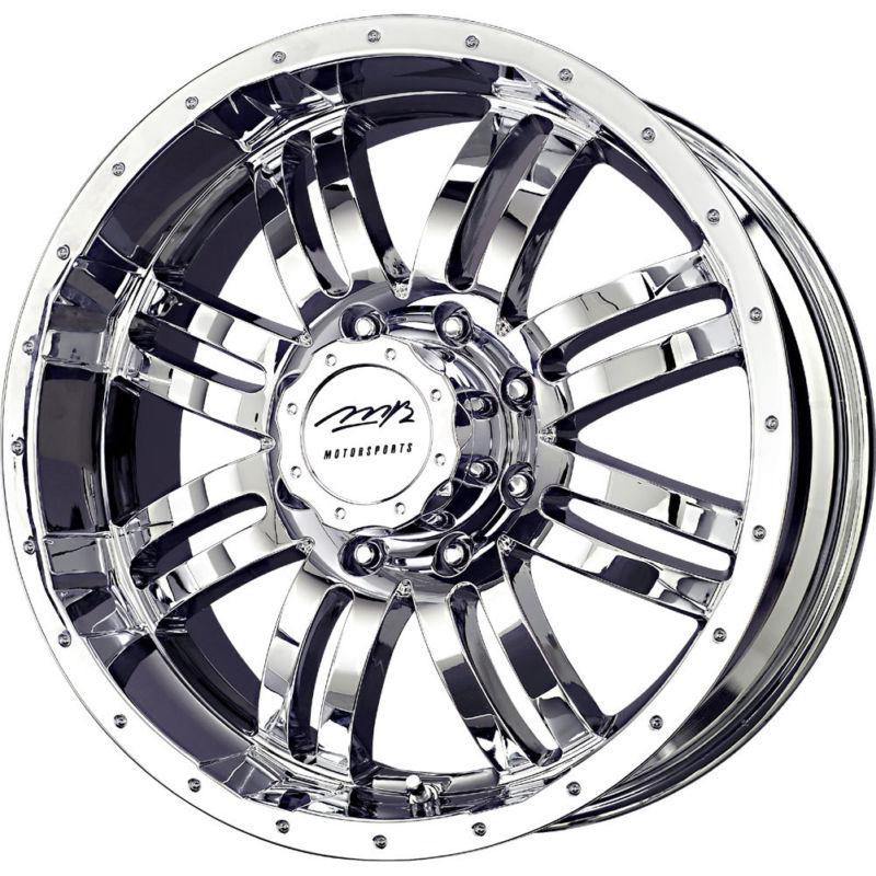 4 new 17x8.5 25 offset  6x135 mb motoring v-drive chrome wheels/rims