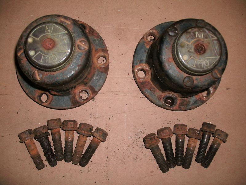 1965 jeep cj 5 lock-out hubs with original flanged bolts