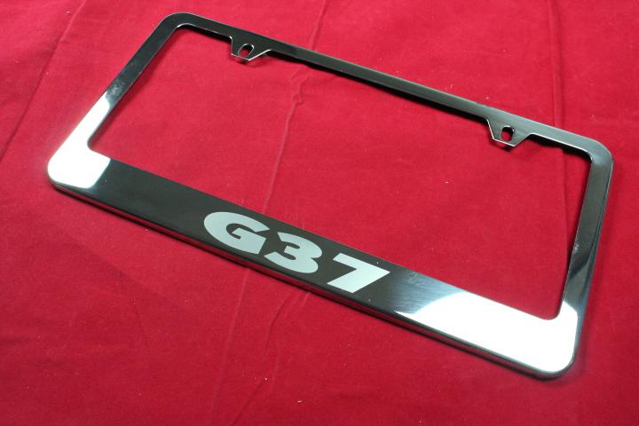 Infiniti  g37  license plate frame stainless steel chrome