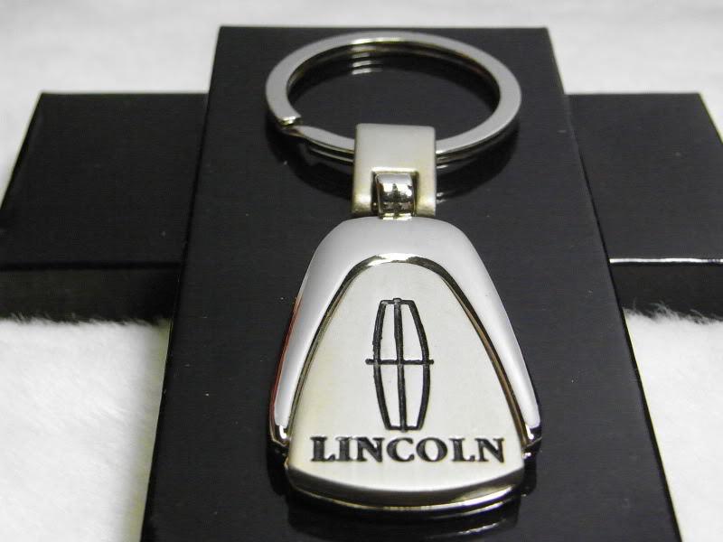 Lincoln key chain ring mks mkt mkx mkz navigator town car fob holder limo coupe