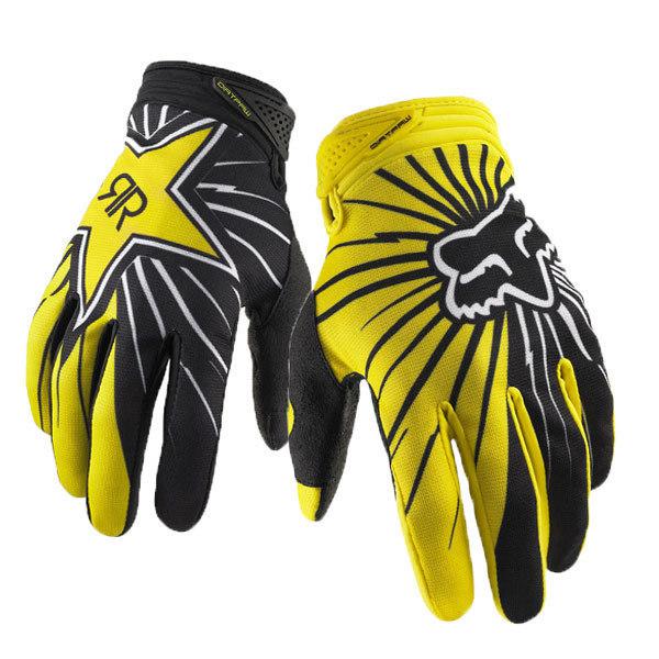 Fox racing mx performance rockstar dirtpaw glove black and yellow xxl in stock