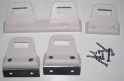 New mopar 1968-69 white bench/bucket seat belt clips