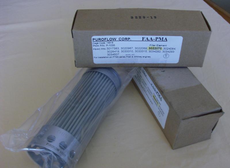 P&w pt-6 cleanable oil filter element p-1035 (3022070) qty: 2