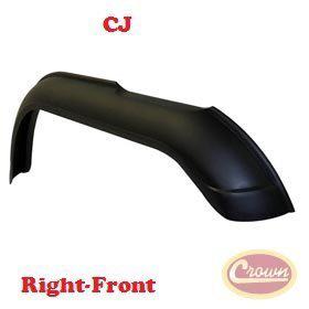 J5455072 crown fender flare front right jeep cj5 1955-1983 cj7 1976-1986