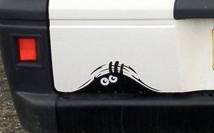 Peeping monster car boot sticker decals funny