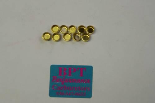 10 holley 1/4" brass metering block emulsion tube plugs, aed demon qft carbs