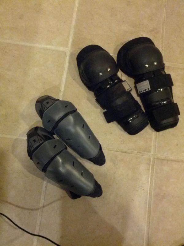 Shift racing motocross knee guards gray new condition small/medium!!!