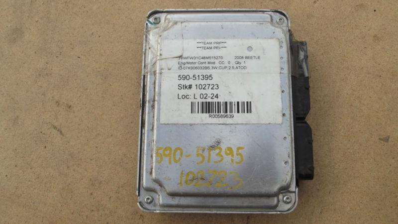 2008 vw beetle 2.5l  /ecm / ecu electronic engine control module unit