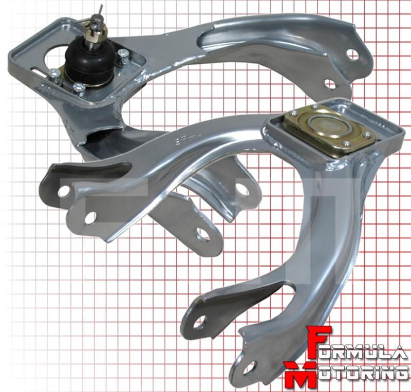 Silver adjustable front upper arm camber kit left+right civic del sol integra eg