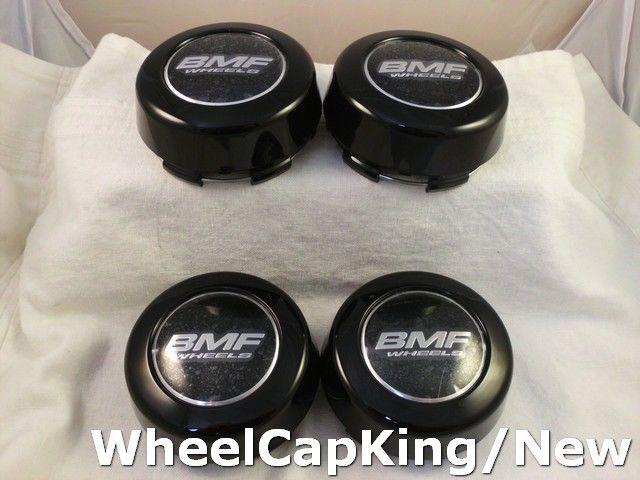 Bmf wheels black custom wheel center cap caps set 4 (1) # lg1106-28 new!