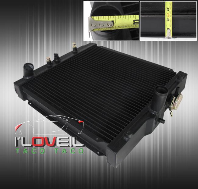 96-00 civic front radiator aluminum dual core racing manual sohc mt light weight