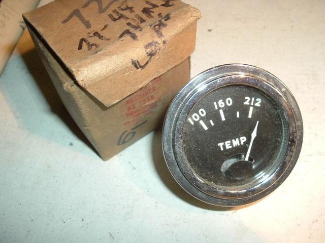 Vintage 30's-40's king seeley temperature gauge 