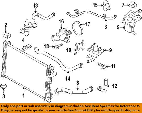 Ford oem ae5z8a080c radiator-reservoir