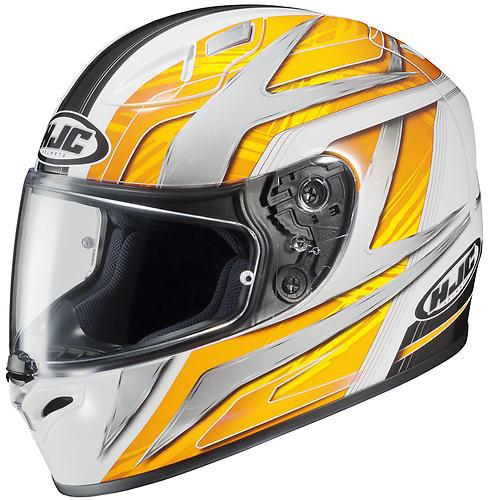 New hjc fg-17 ace full-face adult helmet, mc-3/yellow/gray/white, xl