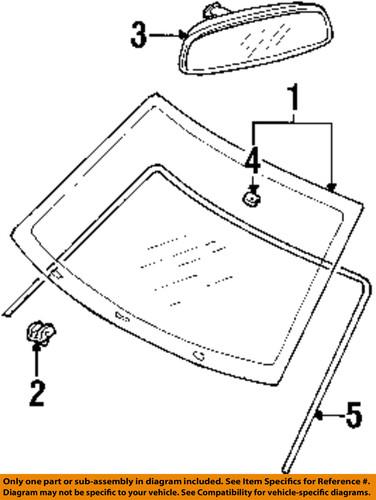 Hyundai oem 861352d000 windshield-reveal molding