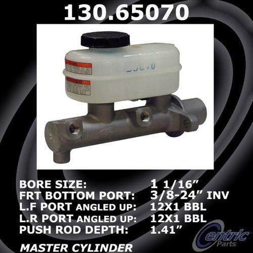 Centric 130.65070 brake master cylinder-premium master cylinder