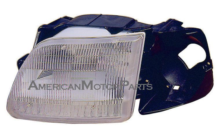 Right passenger side replacement headlight w/ bracket 96-04 ford - f65z13c192aa