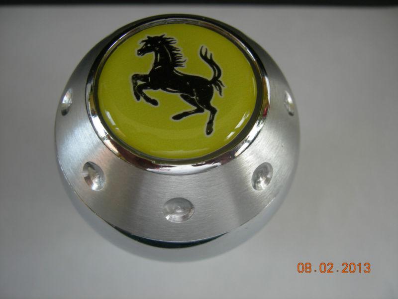 Ferrari aluminum gear shift knob yellow