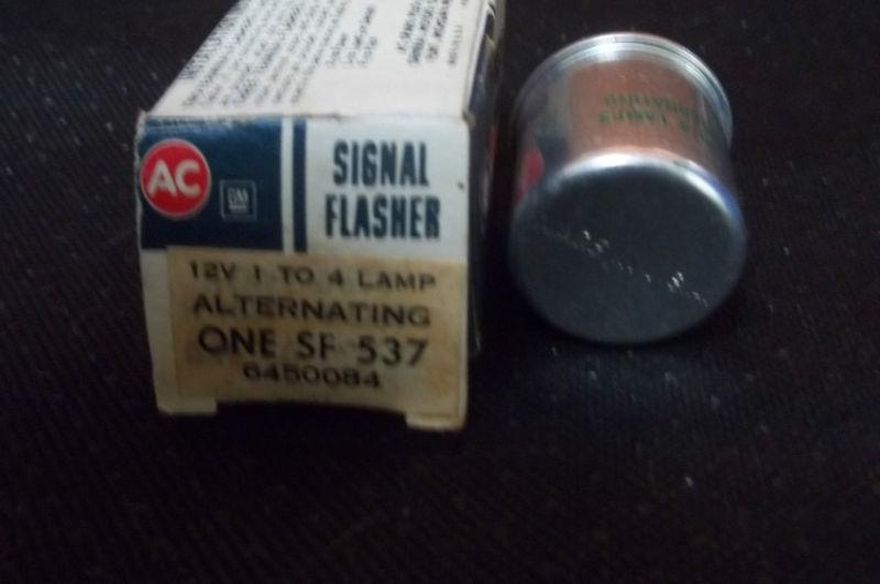 N.o.s 12 volt signal flasher sf 537 1 to 4 lamp ac gm 6450084