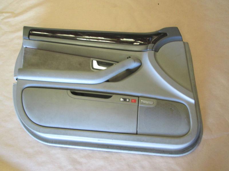 04 audi a8 quattro interior trim door panel w/ window switch front left gray 