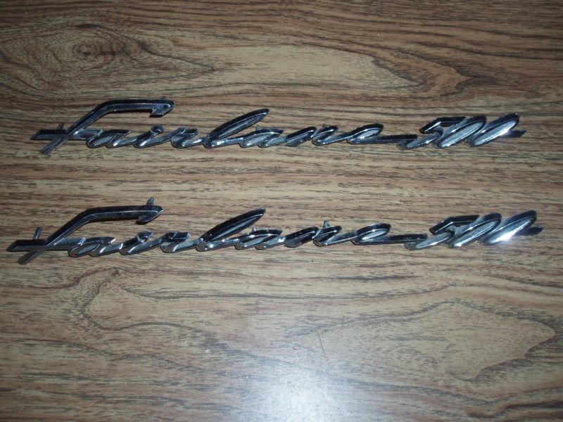 1962 1963 ??  ford fairlane 500 fender emblems