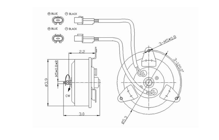 Ac condenser cooling fan motor 1994-1998 mitsubishi galant auto trans mb938914