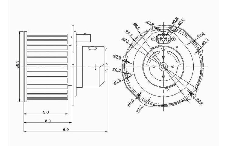 Replacement blower motor asy pontiac oldsmobile chevy cadillac buick 88959520