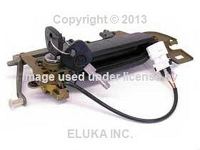 Bmw genuine outside door handle assembly with key front right e36